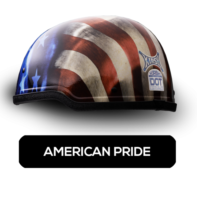 AmericanMade Half Shell Motorcycle Helmets KIRSH Helmets
